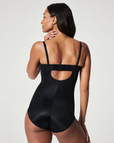 SPANXshapeâ„¢ Suit Your Fancy Strapless Cupped Brief Bodysuit | Very Black